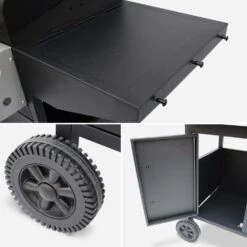 Barbecue Gaz - Athos - Barbecue 4 Brûleurs Dont 1 Feu Latéral Noir. Grilles En Fonte 14 Barbecue Gaz - Athos - Barbecue 4 Brûleurs Dont 1 Feu Latéral Noir. Grilles En Fonte -VerdeLuxe 64467a38d67ea8.45753971