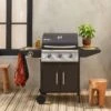 Barbecue Gaz - Athos - Barbecue 4 Brûleurs Dont 1 Feu Latéral Noir. Grilles En Fonte -VerdeLuxe 64467a390312d7.32372340