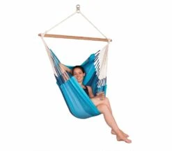 LA SIESTA Orquidea Lagoon : Fauteuil Hamac Simple -VerdeLuxe 644989099a5d26.18303771