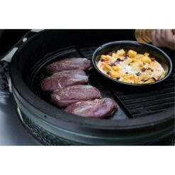BIG GREEN EGG - Demi-plancha En Fonte Réversible Pour Big Green Egg Large -VerdeLuxe 644acf1c333214.13447603