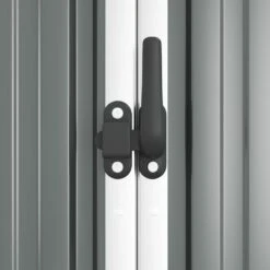 VIDAXL Abri à Outils De Jardin Gris 161x89x161 Cm Acier Galvanisé -VerdeLuxe 64515c26eb49f7.64261884