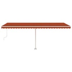 VIDAXL Auvent Automatique Capteur De Vent Led 600x300 Cm Orange Marron 13 VIDAXL Auvent Automatique Capteur De Vent Led 600x300 Cm Orange Marron -VerdeLuxe 64515c61386568.59678470