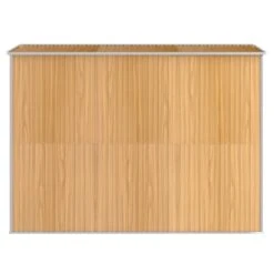 VIDAXL Abri De Jardin Marron Clair 192x274x223 Cm Acier Galvanisé -VerdeLuxe 645583cba0fa24.74014390