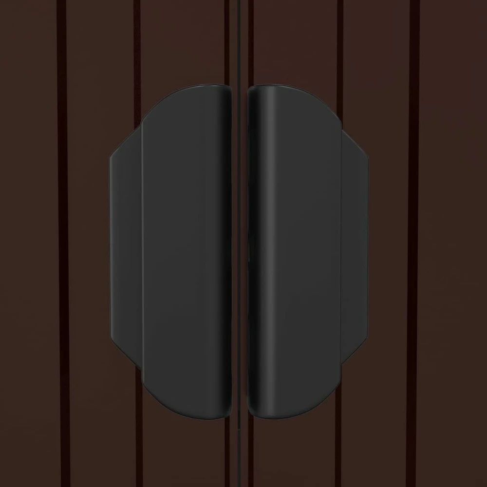 VIDAXL Abri De Jardin Marron Foncé 192x606x223 Cm Acier Galvanisé 9 VIDAXL Abri De Jardin Marron Foncé 192x606x223 Cm Acier Galvanisé – Image 7