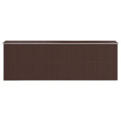VIDAXL Abri De Jardin Marron Foncé 192x606x223 Cm Acier Galvanisé 13 VIDAXL Abri De Jardin Marron Foncé 192x606x223 Cm Acier Galvanisé -VerdeLuxe 645584203ac619.45872665