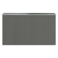 VIDAXL Abri De Jardin Gris Clair 192x357x223 Cm Acier Galvanisé -VerdeLuxe 6455842e965021.52082534