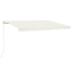 VIDAXL Auvent Manuel Rétractable Avec Led 450x350 Cm Crème 10 VIDAXL Auvent Manuel Rétractable Avec Led 450x350 Cm Crème -VerdeLuxe 645657cba03899.90283555