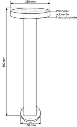 Borne Solaire California 3000°k -VerdeLuxe 645b8d19aada99.98073313