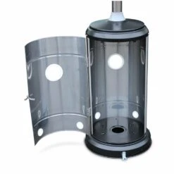 Chauffage D'extérieur Gaz 12.5kw - Finland - Parasol Chauffant En Acier Inoxydable. Réglable. Porte En Façade. Roulettes Et Housse -VerdeLuxe 645b907794e641.05101883