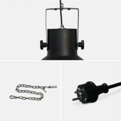 Parasol Chauffant électrique Suspendu 1500w – Lapland – Chauffage D’extérieur Type Halogène. Kit De Suspension Inclus (chaîne Et -VerdeLuxe 645b90829d8f48.13206909