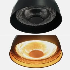 Parasol Chauffant électrique Suspendu 1500w – Lapland – Chauffage D’extérieur Type Halogène. Kit De Suspension Inclus (chaîne Et -VerdeLuxe 645b9082a3ec12.22567236