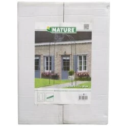 Nature Arche De Jardin Métal 229x38x113 Cm Noir -VerdeLuxe 645e2def2af6c3.24773070