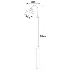 Konstsmide Lampadaire Vega Noir Mat -VerdeLuxe 645e86b7a8ffb5.32199097