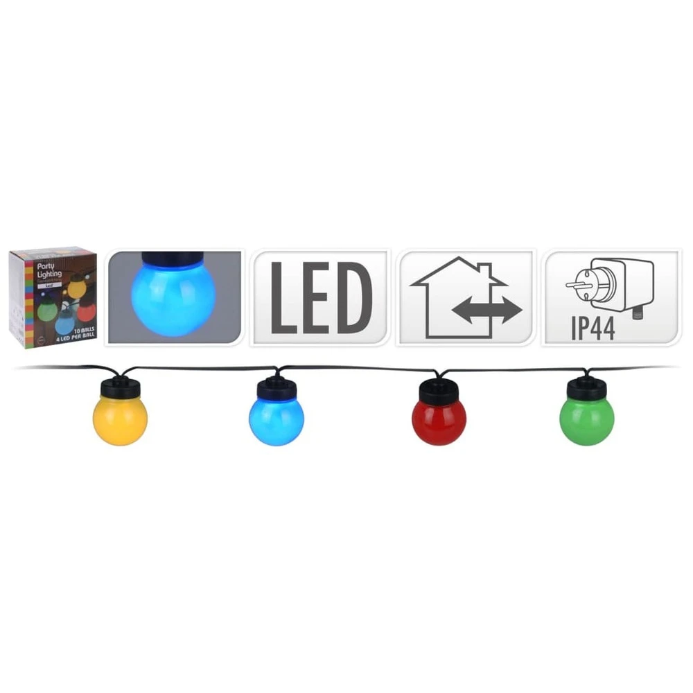 Progarden Ensemble D'éclairage à Led De Fête 10 Ampoules Multicolores 4 Progarden Ensemble D'éclairage à Led De Fête 10 Ampoules Multicolores – Image 2