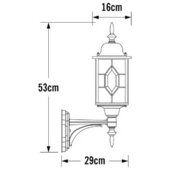 Konstsmide Applique Murale Milano En Haut Noir Et Argenté -VerdeLuxe 645e86f5ad5019.19594782