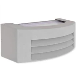 VIDAXL Applique Murale Extérieure Aluminium Gris -VerdeLuxe 645e86f8070255.81618754