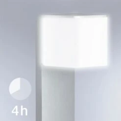 STEINEL Borne D'éclairage à Capteur Gl 80 Led Ihf Cubo Argenté 055486 -VerdeLuxe 645e870054efa4.01322766