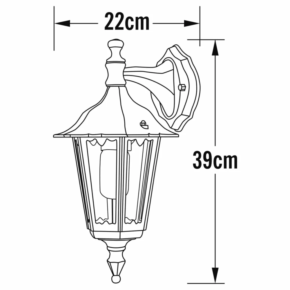 Konstsmide Applique Murale Firenze En Bas Noir Mat 6 Konstsmide Applique Murale Firenze En Bas Noir Mat – Image 4