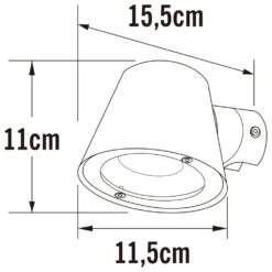 Konstsmide Applique Murale Trieste Galvanisé -VerdeLuxe 645e87307f3e84.62961763