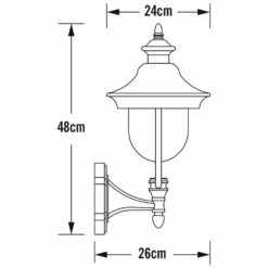 Konstsmide Applique Murale Parma En Haut Acier Inoxydable Brossé -VerdeLuxe 645e874d7ca1f5.68301028