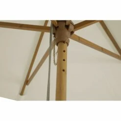 Parasol Droit Hoani En Bambou Contreplaqué Et Tissu Beige Clair -VerdeLuxe 646229b40b3c02.55469077