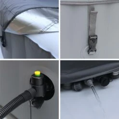 Spa Mspa Gonflable Carré – Fjord 6 - 6 Places. Système Anti-gel Et Désinfection Uvc + Bâche. 185cm. Pvc. Pompe. Chauffage. -VerdeLuxe 64627b8b2501a5.72994212