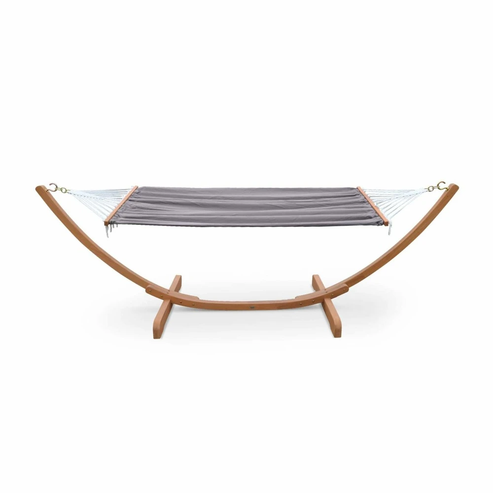 Hamac En Bois - Hamaca - Hamac 317x100cm Avec Toile En Coton 7 Hamac En Bois - Hamaca - Hamac 317x100cm Avec Toile En Coton – Image 5