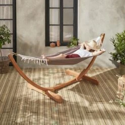 Hamac En Bois - Hamaca - Hamac 317x100cm Avec Toile En Coton 10 Hamac En Bois - Hamaca - Hamac 317x100cm Avec Toile En Coton -VerdeLuxe 64627e2ad54fd9.82635131