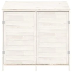 VIDAXL Remise De Jardin Blanc 102x52x112 Cm Bois De Sapin Solide 11 VIDAXL Remise De Jardin Blanc 102x52x112 Cm Bois De Sapin Solide -VerdeLuxe 6463c863e1e856.24969167