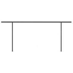 VIDAXL Auvent Manuel Rétractable Avec Poteaux 5x3,5 M Crème -VerdeLuxe 6467161851a5d7.37304960