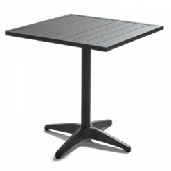 Plateau De Table En Aluminium Carrée Gris 70x70cm -VerdeLuxe 646bb2e52cc7b3.03298017