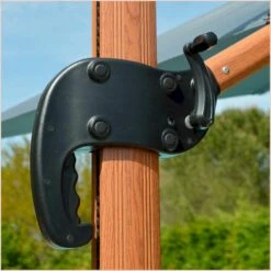 Parasol Déporté Ecru + Dalle Et Housse L400xh272xl300 - Gabin - Cezare -VerdeLuxe 646bb5d123c8f2.57097641