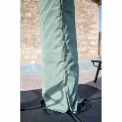Parasol Déporté Sauge + Dalle Et Housse L400xh272xl300 - Gabin - Cezare -VerdeLuxe 646bb5da007277.03444358