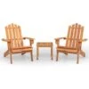 VIDAXL Ensemble De Salon De Jardin Adirondack 3 Pcs Bois Acacia Solide -VerdeLuxe 646d117f1ee492.92565402