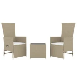 VIDAXL Ensemble De Salon De Jardin 3 Pcs Beige Poly Rotin Et Acier 11 VIDAXL Ensemble De Salon De Jardin 3 Pcs Beige Poly Rotin Et Acier -VerdeLuxe 646d14952ea213.77912271
