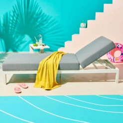 Bain De Soleil En Aluminium Blanc -VerdeLuxe 646e01075891b2.09274936