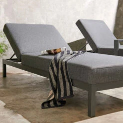 Lot De 2 Bains De Soleil En Aluminium Gris -VerdeLuxe 646e011bcc47b9.50913295