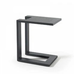 Lot De 2 Bains De Soleil Avec Tablettes En Aluminium Gris -VerdeLuxe 646e0120d98ac1.27695524