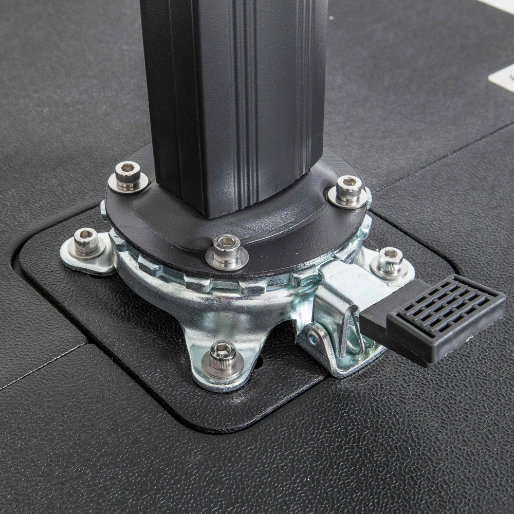 Parasol Déporté 2x3 M Et 4 Dalles Lestées Aluminium Vert 6 Parasol Déporté 2x3 M Et 4 Dalles Lestées Aluminium Vert – Image 4