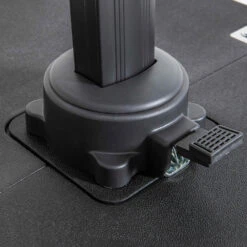 Parasol Déporté 2x3 M Et 4 Dalles Lestées Aluminium Taupe -VerdeLuxe 646e58e33c48c4.78221576