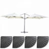Double Parasol Déporté 3m Et 4 Dalles Lestées Aluminium Blanc 1 Double Parasol Déporté 3m Et 4 Dalles Lestées Aluminium Blanc -VerdeLuxe 646e58f03edfd0.72126935