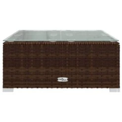 VIDAXL Salon De Jardin 3 Pcs Avec Coussins Résine Tressée Marron -VerdeLuxe 646f533349fc67.02134980