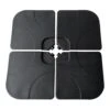 Oahu - Lot De 4 Dalles Carrées - Bases De Lestage Pour Parasol Pied En Croix - Remplissage Sable Ou Eau -VerdeLuxe 646f5505ed90b5.10875079