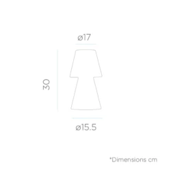 Lampe De Table Lola 30 Batterie Rechargeable Led Rgb Avec Télécommande Hauteur 30cm -VerdeLuxe 646fa67514d874.65162745