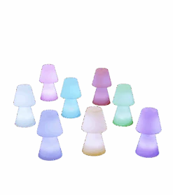 Lampe De Table Lola 30 Batterie Rechargeable Led Rgb Avec Télécommande Hauteur 30cm