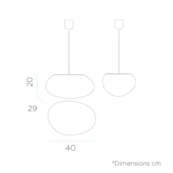 Suspension Petra 40 Ovale 40x29x20cm - Blanc 9 Suspension Petra 40 Ovale 40x29x20cm - Blanc -VerdeLuxe 646fa67817fdd2.69318038