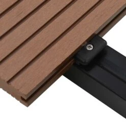 VIDAXL Panneau De Terrasse Et Accessoires Wpc 10 M² 2,2 M Marron Clair -VerdeLuxe 646fa6beea9478.76651141