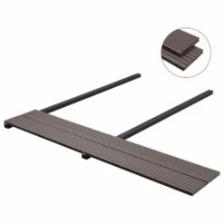 VIDAXL Panneaux Terrasse Solides Et Accessoires Wpc 10m² 2,2 M Marron Foncé -VerdeLuxe 646fa6ec76d981.14416995
