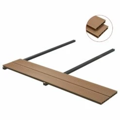 VIDAXL Panneaux De Terrasse Creux Et Accessoires Wpc 16 M² 2,2 M Teck -VerdeLuxe 646fa6f34a5377.79257815