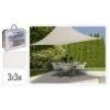 Progarden Toile D'ombrage 3x3 M Crème Carré